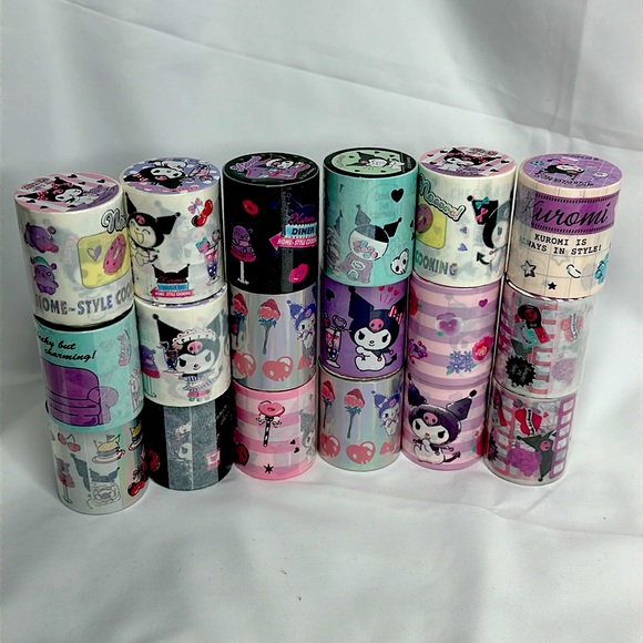 Sanrio Other - Sanrio Kuromi Sparkle Washi Tape 2 Roll Pack